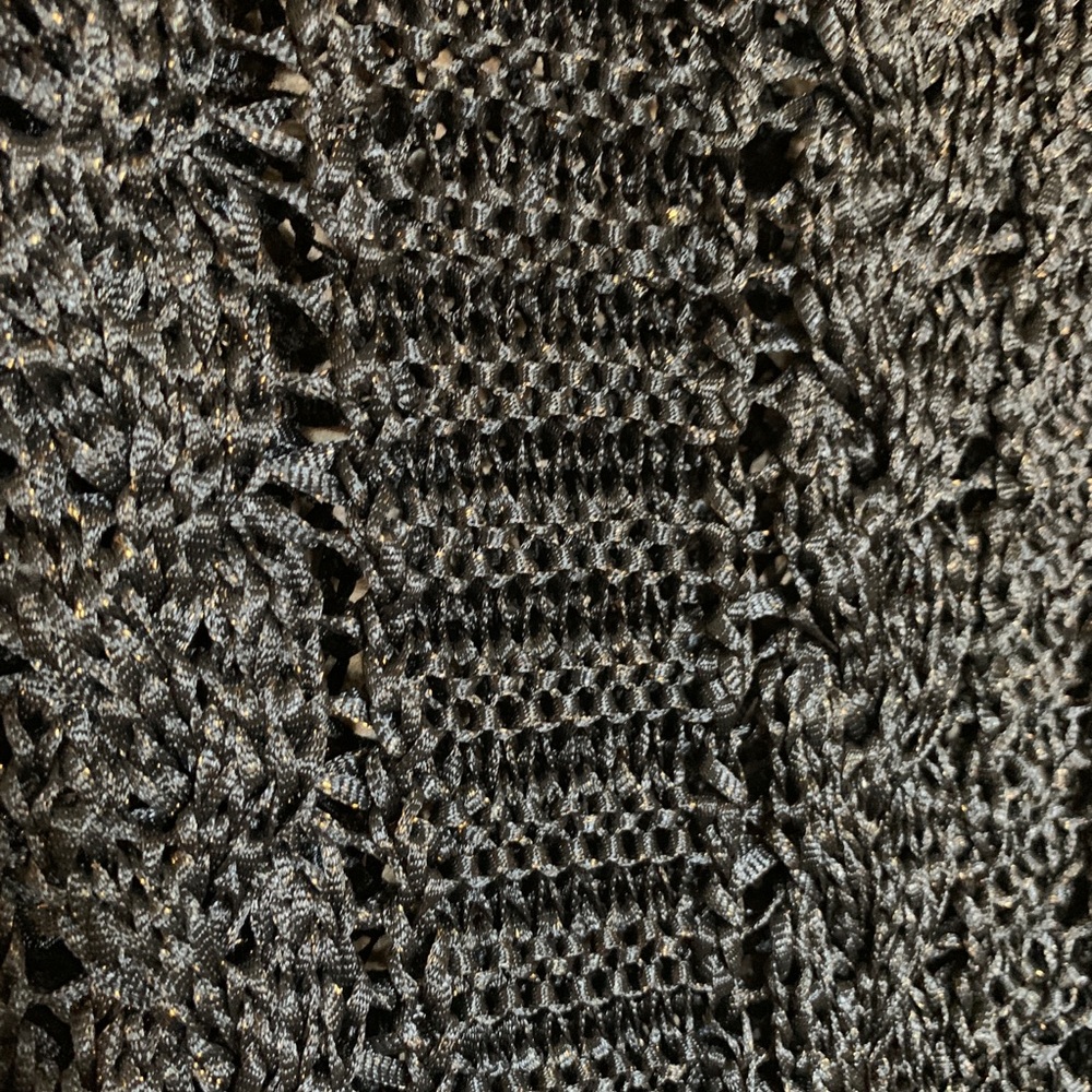 See by Chloé Cable Knit Sweater Dress Black Bronze Metallic  Size 4 - Picture 5 of 7